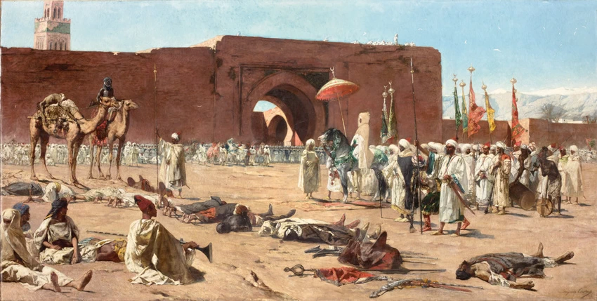 Jean - Joseph Benjamin, Constant, Gli ultimi ribelli, una scena della storia marocchina, 1880, Musée d'Orsay, Parigi 1